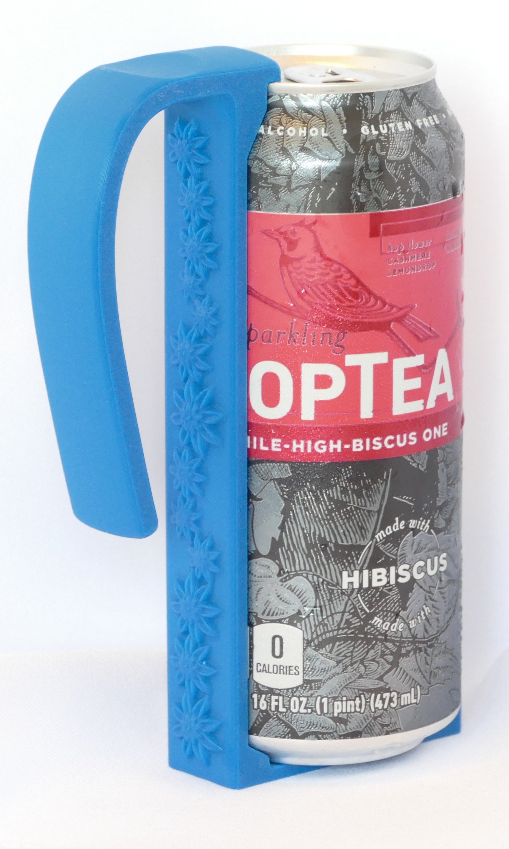 Floral - Egyptian Blue - 16oz Can-Caddie – The Original Can-Caddie